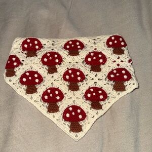 Crochet Mushroom Pattern Bandana